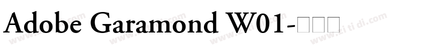 Adobe Garamond W01字体转换